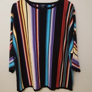 Womens Serape CHAPS sweater 2x